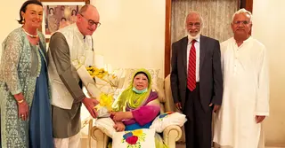 খালেদা জিয়ার সঙ্গে বিদায়ী জার্মান রাষ্ট্রদূত আখিম ট্রোসটারের সাক্ষাৎ